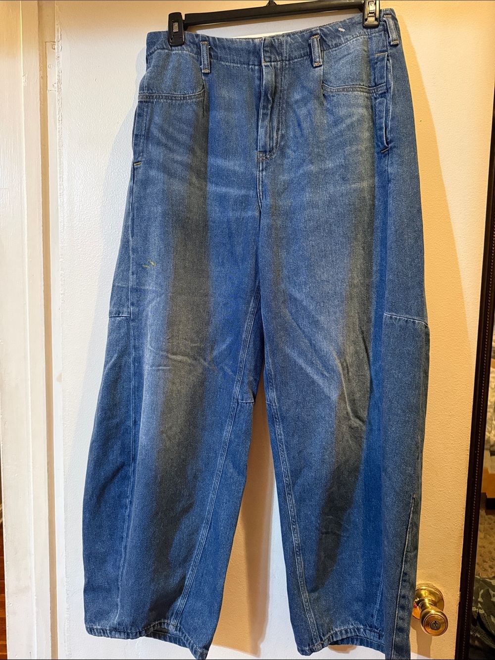Pilcro The Georgia High Rise Barrel Jeans